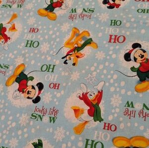 Mickey And Friends Christmas Cotton Fabric